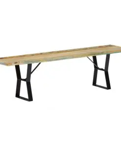 vidaXL Bench 160 cm Solid Reclaimed Wood