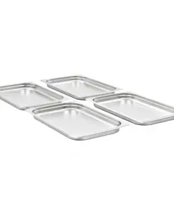 vidaXL Gastronorm Containers 4 pcs GN 1/1 40 mm Stainless Steel
