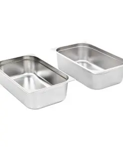 vidaXL Gastronorm Containers 2 pcs GN 1/1 150 mm Stainless Steel
