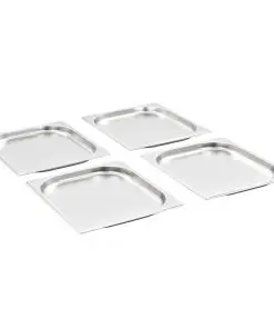 vidaXL Gastronorm Containers 8 pcs GN 1/2 20 mm Stainless Steel
