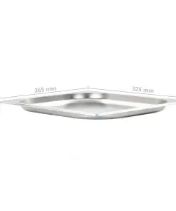 vidaXL Gastronorm Containers 8 pcs GN 1/2 20 mm Stainless Steel