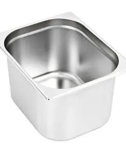 vidaXL Gastronorm Containers 2 pcs GN 1/2 200 mm Stainless Steel