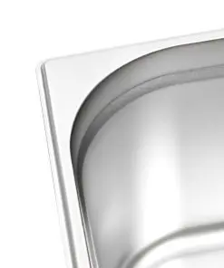 vidaXL Gastronorm Containers 2 pcs GN 1/2 200 mm Stainless Steel