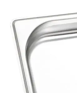 vidaXL Gastronorm Containers 12 pcs GN 1/3 40 mm Stainless Steel