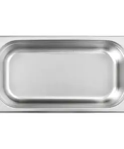 vidaXL Gastronorm Containers 8 pcs GN 1/3 100 mm Stainless Steel