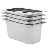 vidaXL Gastronorm Containers 4 pcs GN 1/3 150 mm Stainless Steel vidaXL Gastronorm Containers 4 pcs GN 1/3 150 mm Stainless Steel