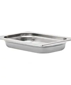 vidaXL Gastronorm Containers 12 pcs GN 1/4 40 mm Stainless Steel