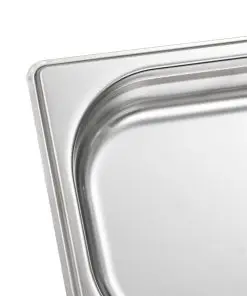 vidaXL Gastronorm Containers 12 pcs GN 1/4 40 mm Stainless Steel