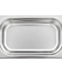 vidaXL Gastronorm Containers 8 pcs GN 1/4 65 mm Stainless Steel