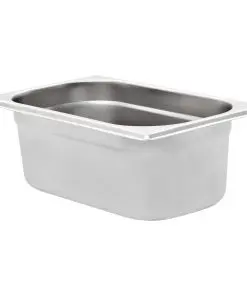 vidaXL Gastronorm Containers 8 pcs GN 1/4 100 mm Stainless Steel