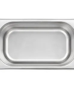 vidaXL Gastronorm Containers 8 pcs GN 1/4 100 mm Stainless Steel