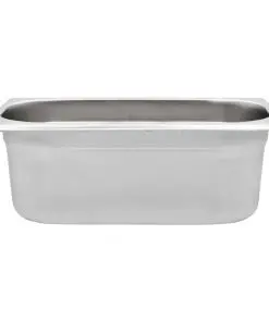 vidaXL Gastronorm Containers 8 pcs GN 1/4 100 mm Stainless Steel