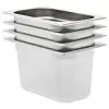 vidaXL Gastronorm Containers 4 pcs GN 1/4 150 mm Stainless Steel vidaXL Gastronorm Containers 4 pcs GN 1/4 150 mm Stainless Steel