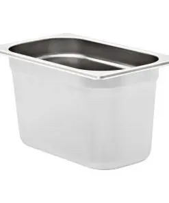 vidaXL Gastronorm Containers 4 pcs GN 1/4 150 mm Stainless Steel