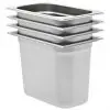 vidaXL Gastronorm Containers 4 pcs GN 1/4 200 mm Stainless Steel