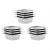 vidaXL Gastronorm Containers 12 pcs GN 1/6 65 mm Stainless Steel vidaXL Gastronorm Containers 12 pcs GN 1/6 65 mm Stainless Steel