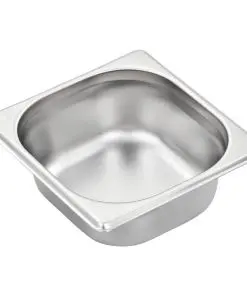 vidaXL Gastronorm Containers 12 pcs GN 1/6 65 mm Stainless Steel