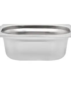 vidaXL Gastronorm Containers 12 pcs GN 1/6 65 mm Stainless Steel