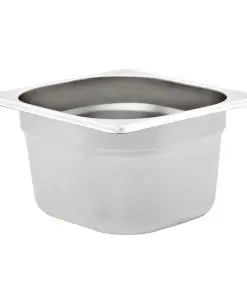 vidaXL Gastronorm Containers 12 pcs GN 1/6 100 mm Stainless Steel