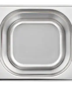 vidaXL Gastronorm Containers 12 pcs GN 1/6 100 mm Stainless Steel