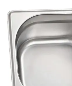 vidaXL Gastronorm Containers 12 pcs GN 1/6 100 mm Stainless Steel