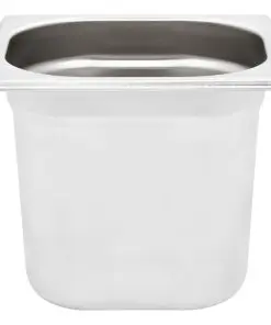 vidaXL Gastronorm Containers 8 pcs GN 1/6 150 mm Stainless Steel