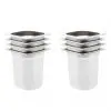 vidaXL Gastronorm Containers 8 pcs GN 1/6 200 mm Stainless Steel vidaXL Gastronorm Containers 8 pcs GN 1/6 200 mm Stainless Steel