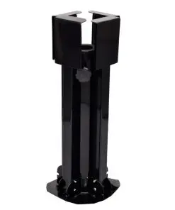 vidaXL Umbrella Stand with Weight Plates Black