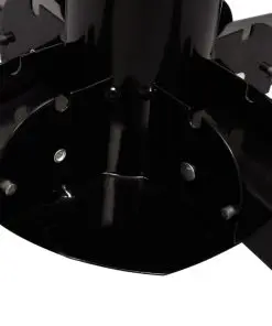 vidaXL Umbrella Stand with Weight Plates Black