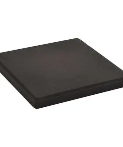 vidaXL Umbrella Stand with Weight Plates Black