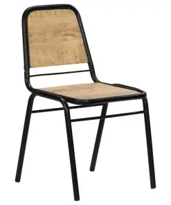 vidaXL Dining Chairs 2 pcs Solid Mango Wood
