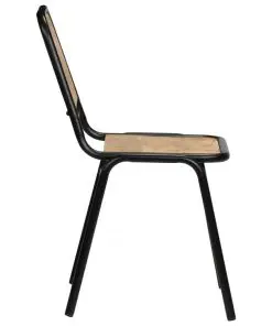 vidaXL Dining Chairs 2 pcs Solid Mango Wood