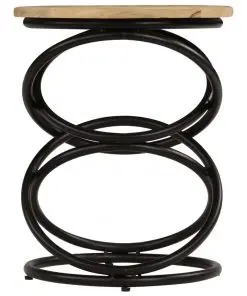 vidaXL End Table Solid Mango Wood 40×50 cm