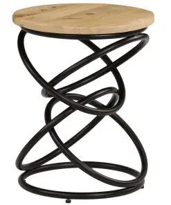 vidaXL End Table Solid Mango Wood 40×50 cm