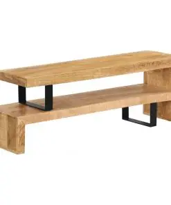 vidaXL TV Stand Solid Mango Wood