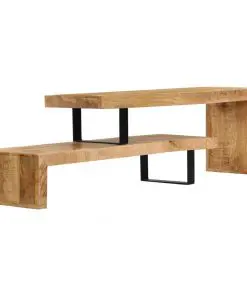 vidaXL TV Stand Solid Mango Wood