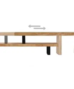 vidaXL TV Stand Solid Mango Wood