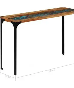vidaXL Console Table 120x35x76 cm Solid Reclaimed Wood