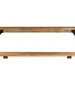 vidaXL Coffee Table with Shelf 100x60x35 cm Solid Reclaimed Wood