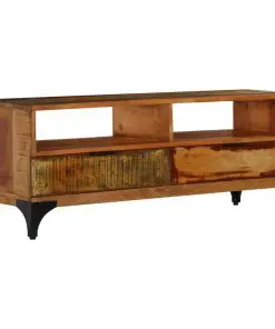 vidaXL TV Cabinet 118x35x45 cm Solid Reclaimed Wood