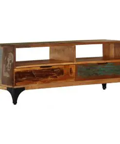 vidaXL TV Cabinet 118x35x45 cm Solid Reclaimed Wood