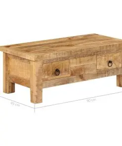 vidaXL Coffee Table 90x45x35 cm Solid Mango Wood