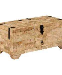 vidaXL Coffee Table Solid Mango Wood 80x40x35 cm