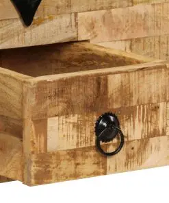 vidaXL Coffee Table Solid Mango Wood 80x40x35 cm