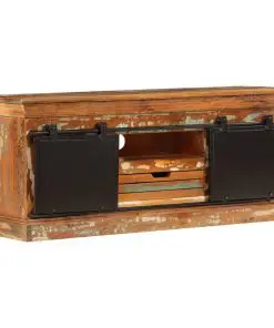 vidaXL TV Cabinet 110x30x45 cm Solid Reclaimed Wood