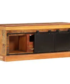 vidaXL TV Cabinet 110x30x45 cm Solid Reclaimed Wood