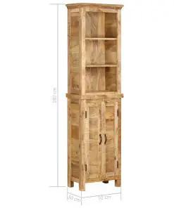 vidaXL Bookshelf 50x30x180 cm Solid Mango Wood