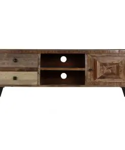 vidaXL TV Cabinet 118x30x40 cm Solid Mango Wood