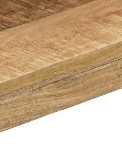 vidaXL Dining Table 115x55x76 cm Solid Mango Wood and Steel
