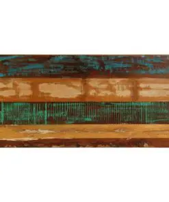 vidaXL Dining Table 115x55x76 cm Solid Reclaimed Wood and Steel